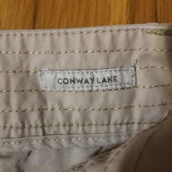 Timberland Flat Front Mid-Rise Beige Cargo Shorts Men's Size 33 W Inseam 11" - Picture 7 of 12